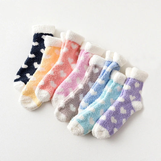 Candy Heart Sleeping Socks